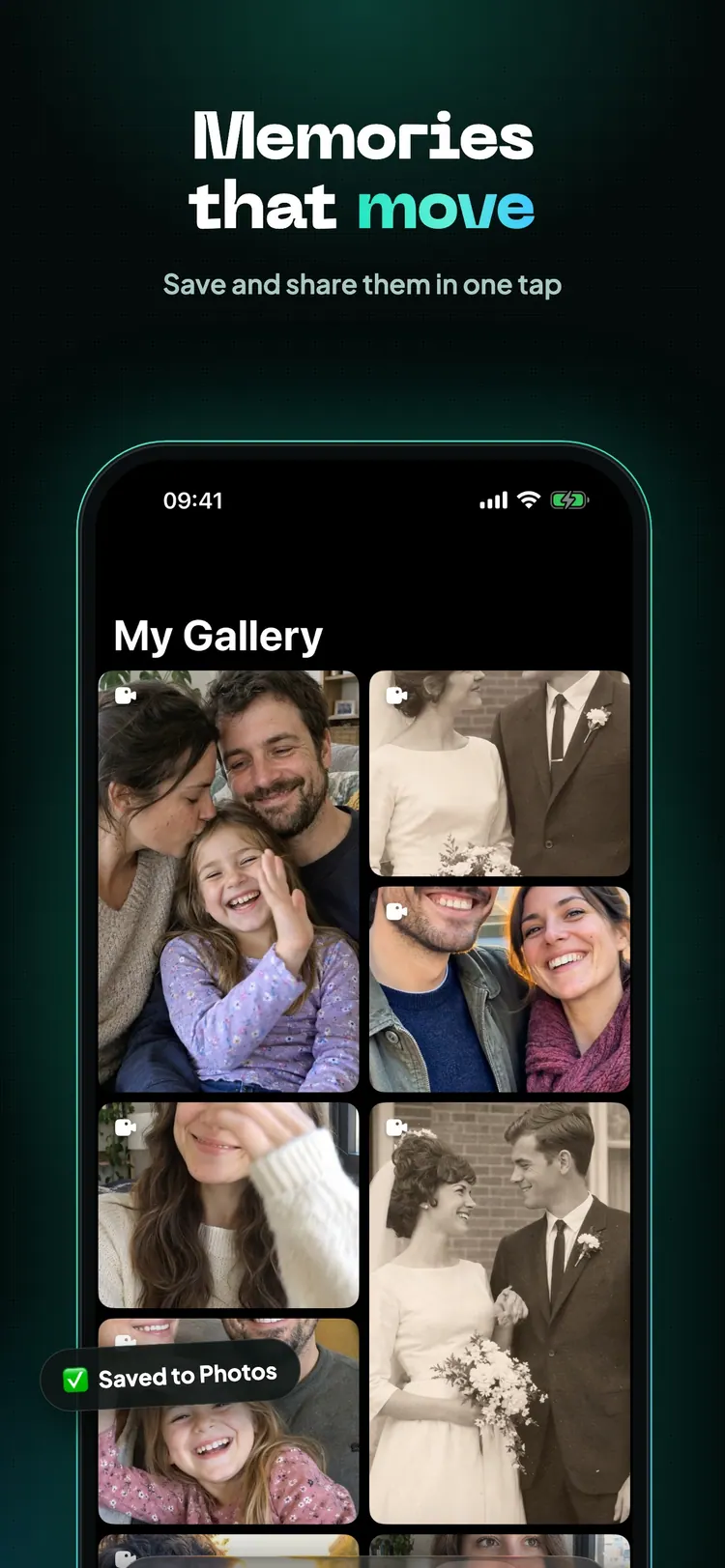 Memories that move: save and share videos in one tap