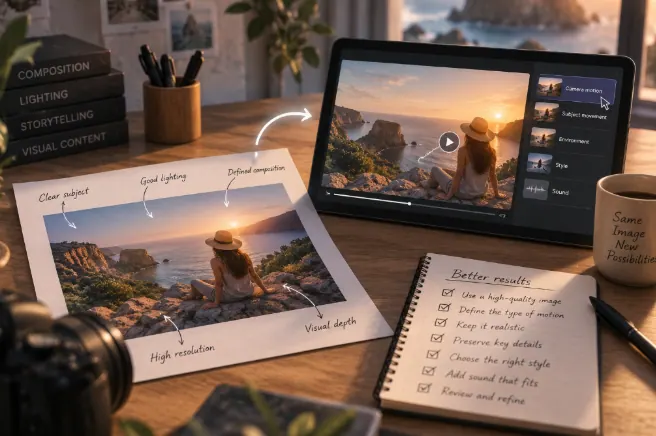 Better photo to video results motion depth sound
