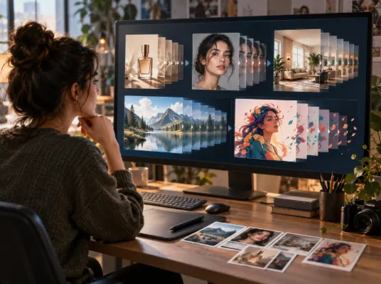Different types of static images transformed